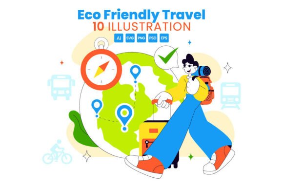 10 Eco Friendly Travel Lifestyle Graphics