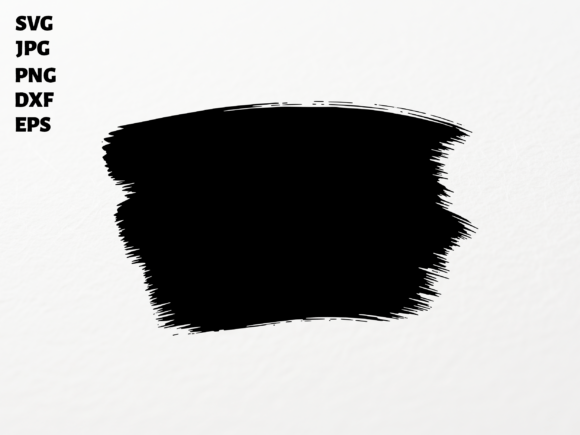 Abstract Paint Stroke SVG for Cricut