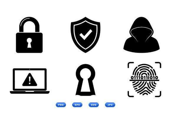 Cyber Security Icon SVG Collection
