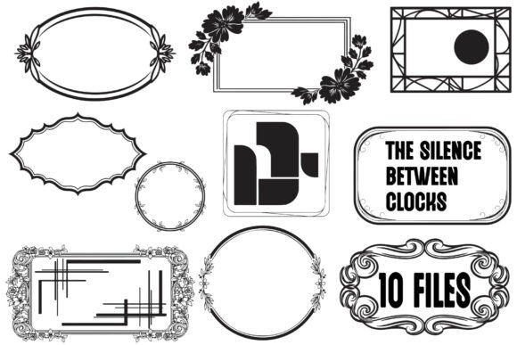 Elegant Antique Border Elements: Graphics for Crafts