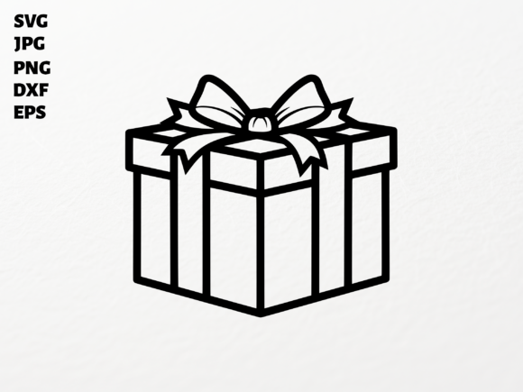 Gift Box SVG for Cricut Sublimation PNG: Graphics for Crafts