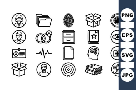 Minimalist Business Icon Set: Graphics for Crafts & Modern Branding