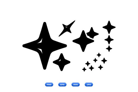 Sparkle Star Clipart Pack: Graphics for Crafts